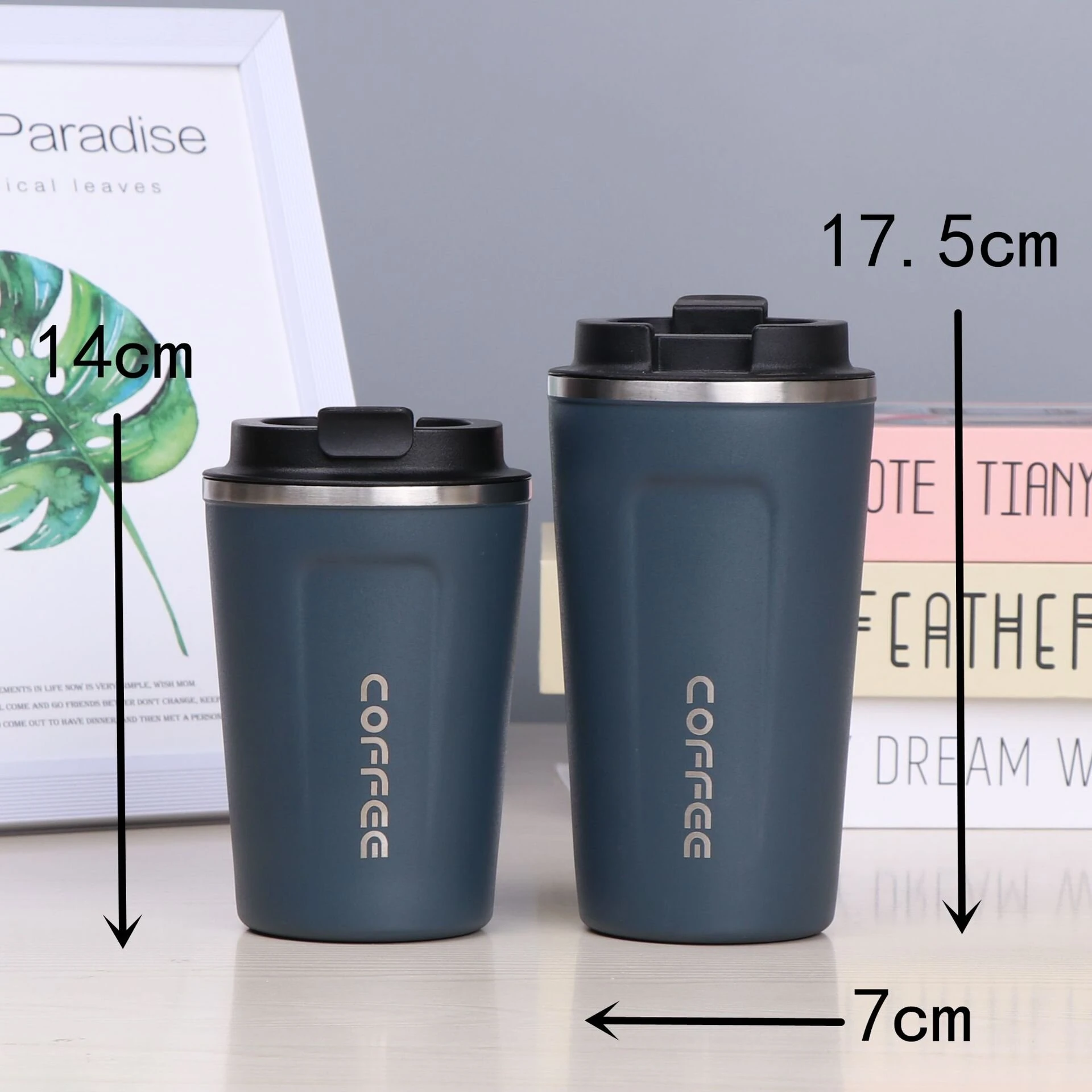 (image for) 380ml Stainless Steel Thermos Flask Vacuum Insulated Water Bottle Thermos Flask for Insulated Reusable Tumbler Cup for Coffee, Tea, and Soda